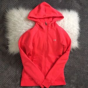 XS under armour sweater, salmon colored